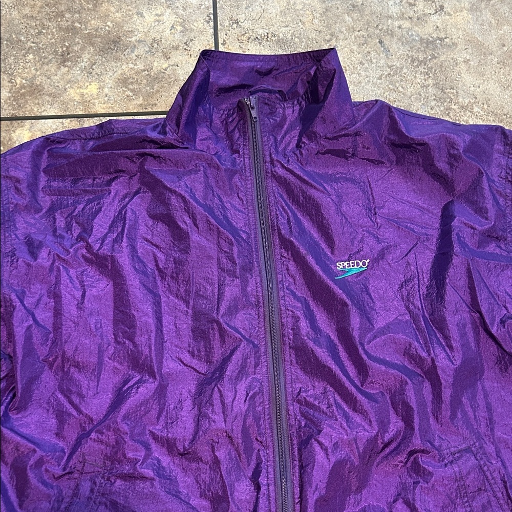 Vintage 90’s Speedo Shiny Purple Jacket
